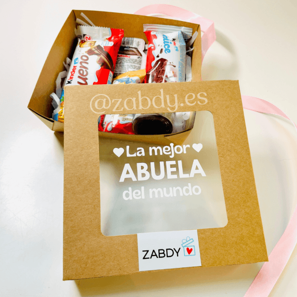 Mini Caja Kinder: "La Mejor Abuela Del Mundo" - Imagen 4