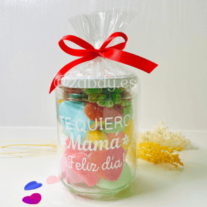 Bote de Gominolas: "Te Quiero Mamá, ¡Feliz Día!"