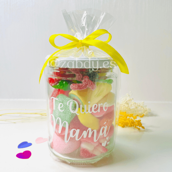 Bote de Gominolas: "Te Quiero Mamá"