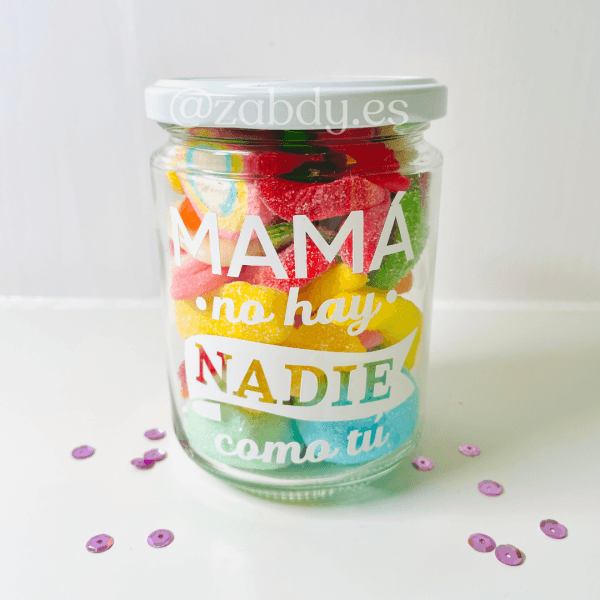 Bote de Gominolas: "Mamá no hay nadie como tú" - Imagen 2