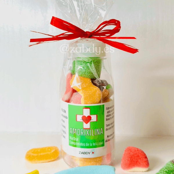 Botella de Gominolas: "Amorixilina"