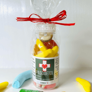 Botella de Gominolas: "Pasodetol"